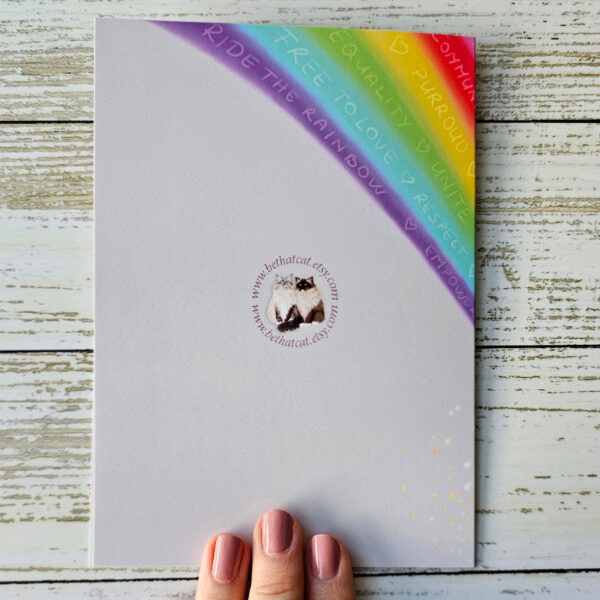 Trans Kitty Ragdoll Cat Card - Image 3