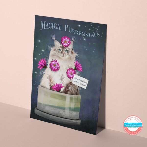 Ragdoll Cat birthday card