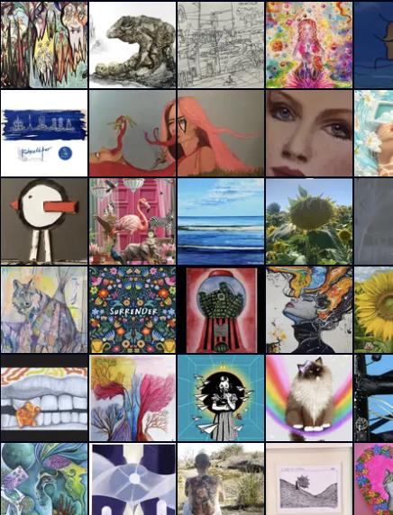 Image showing a collage of collective artworks from Expometro Barcelona.