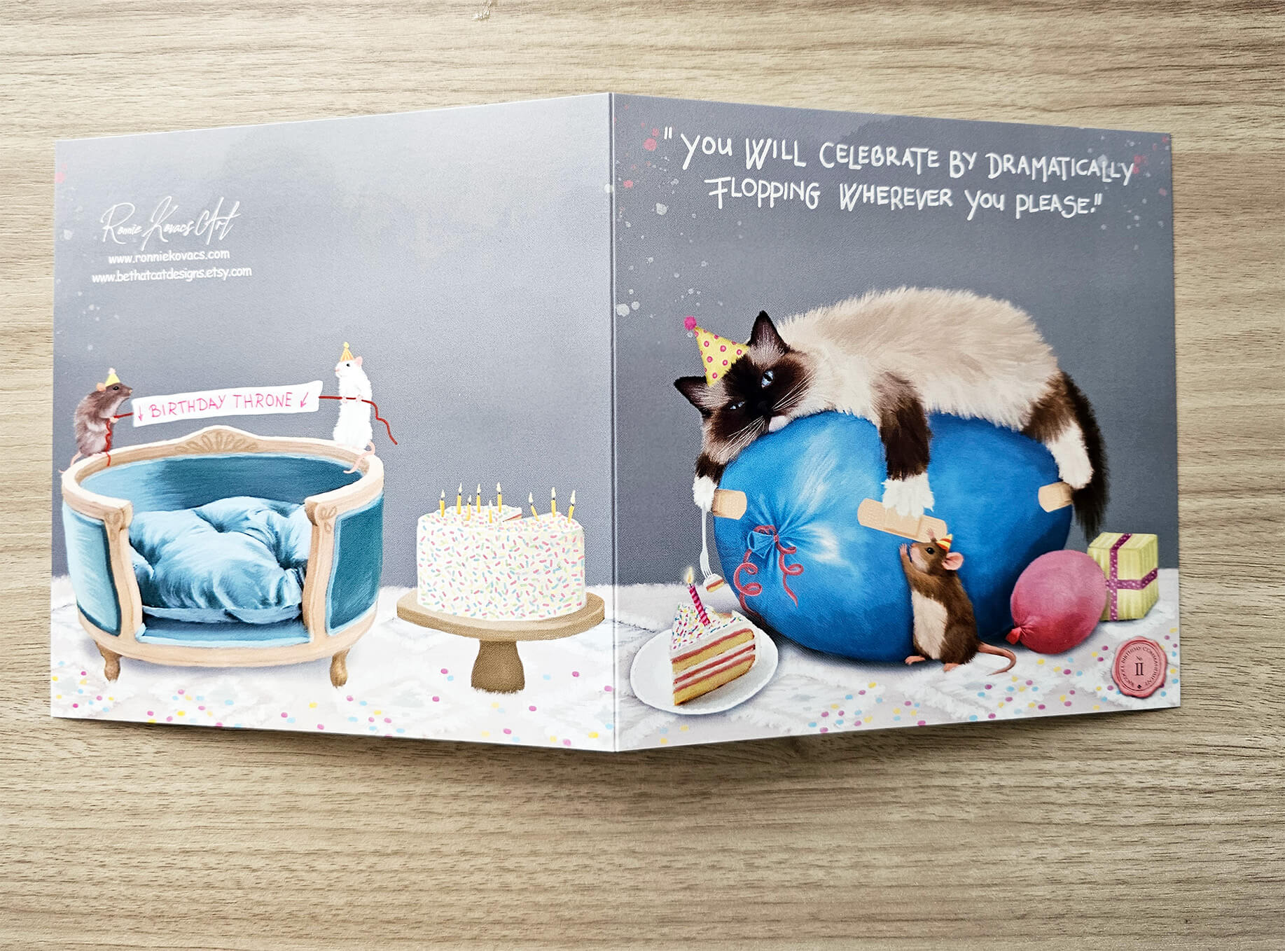 Ragdoll Cat Birthday Card - The 2nd Commandment - Image 4