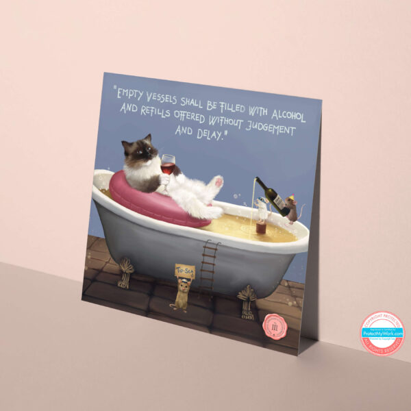 Ragdoll cat birthday card number 3