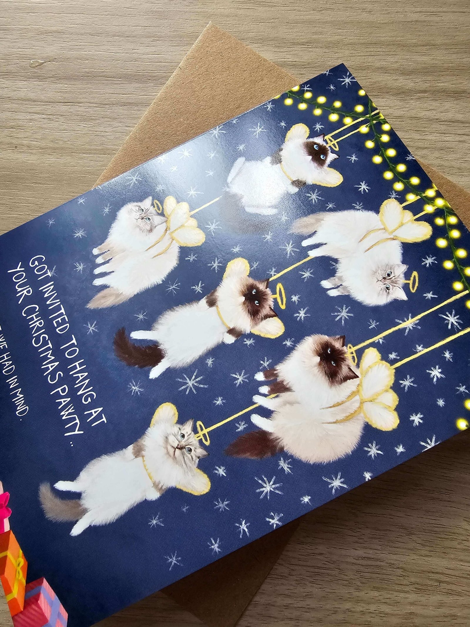 Ragdoll Cat Angels Christmas Card - Naughty Kitty Angels - Image 5